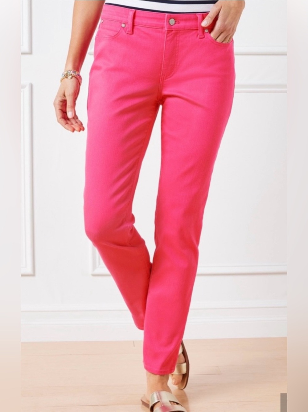 Talbots Bright Pink Denim Jeans